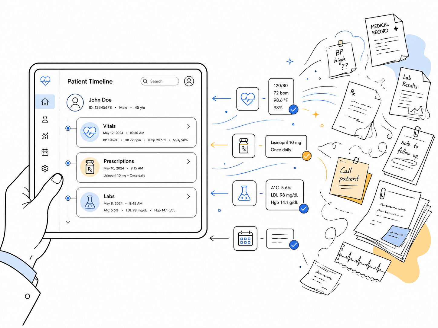 Medaius patient record interface